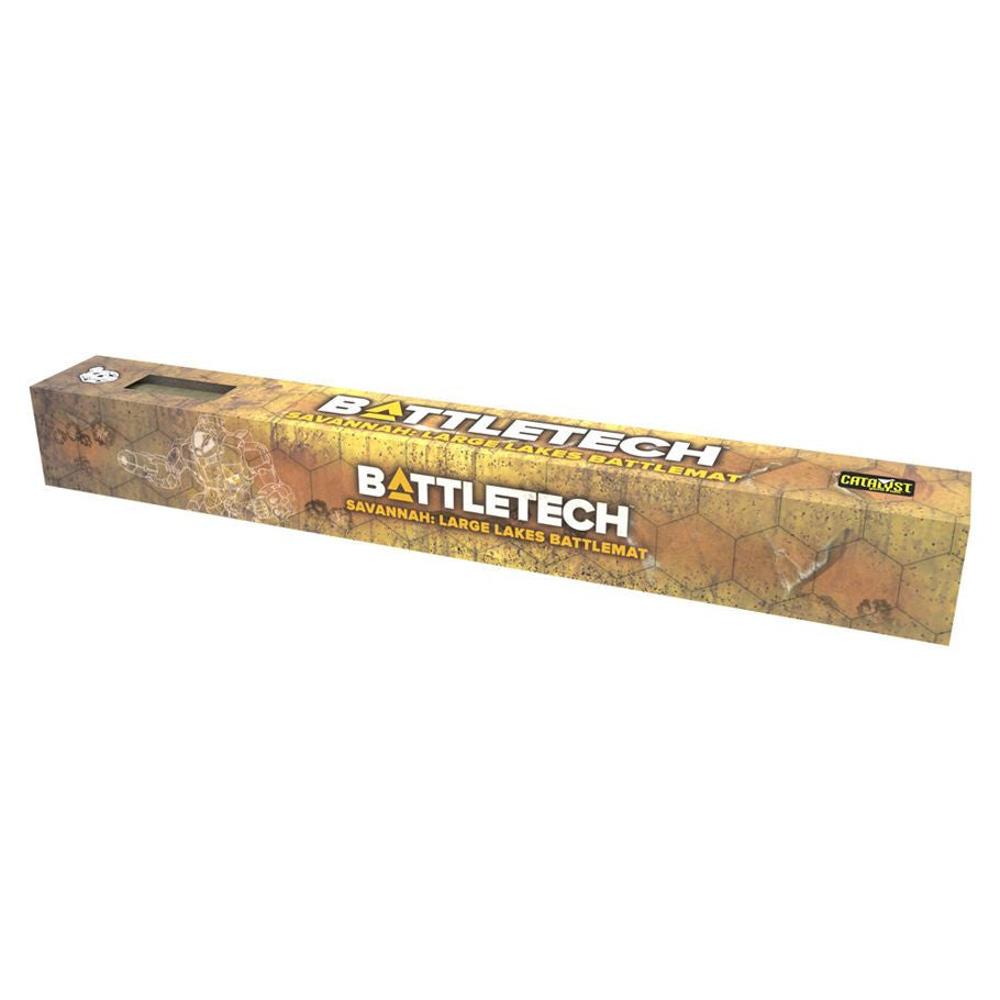 BattleTech: Battle Mat: Savannah: Large Lakes