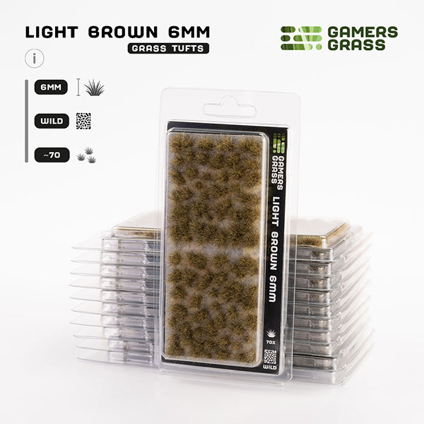 Gamers Grass Tufts 6mm Light Brown Wild