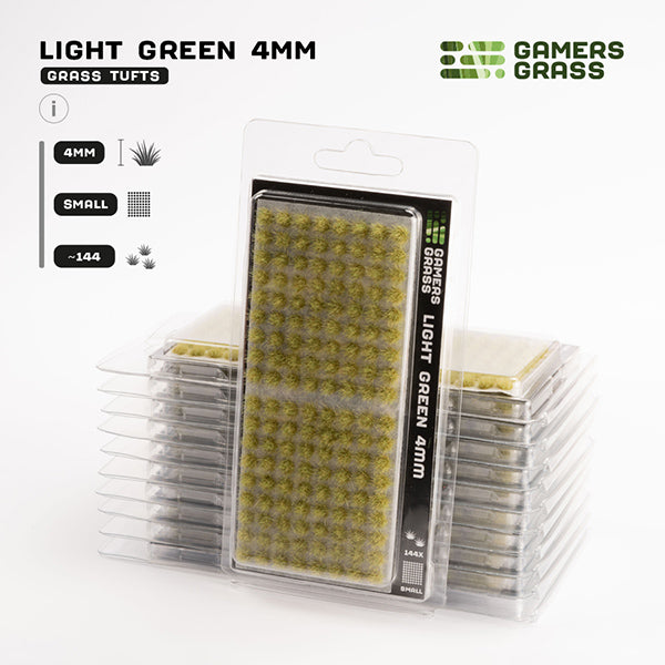 Gamers Grass Tufts 4mm Small Light Green