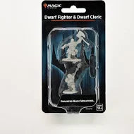 MTG Minis Dwarf Fighter & Dwarf Cleric