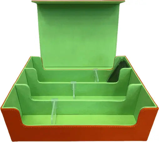 1800 Count 3-Row Deck Box Orange/Green