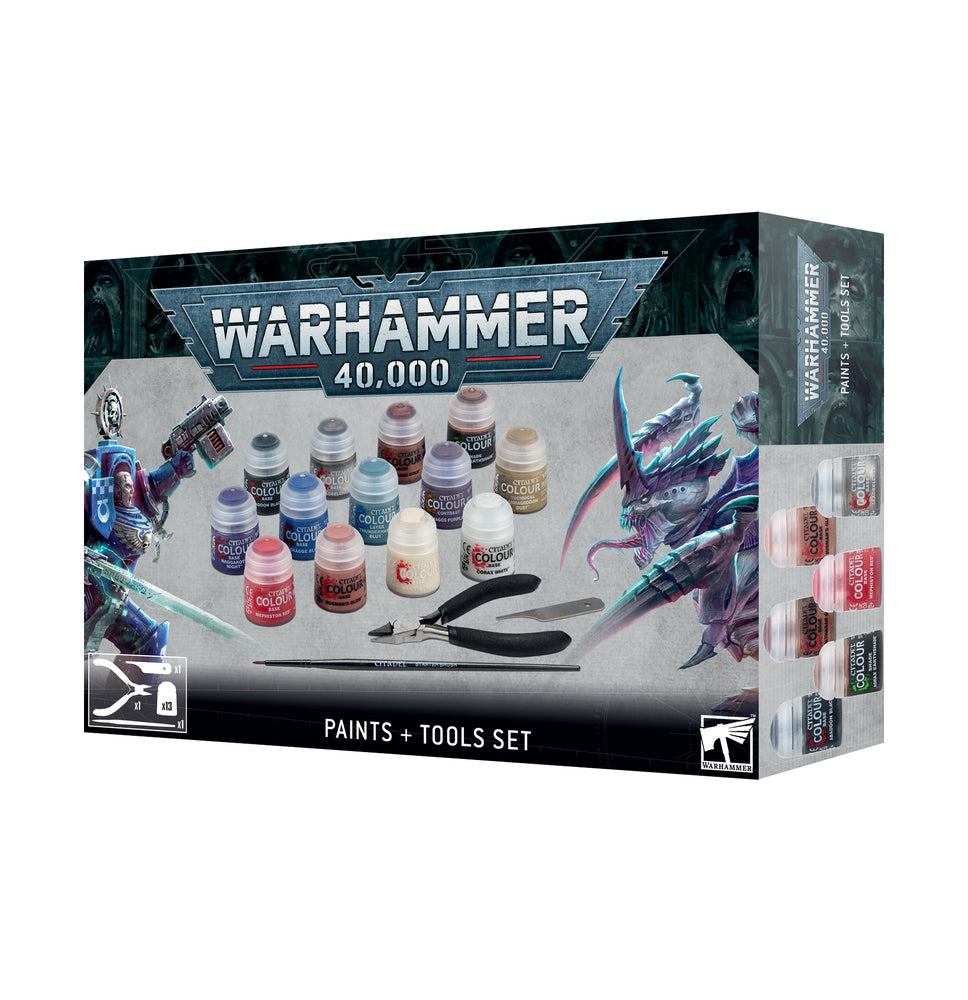 Warhammer: 40K: Paints and Tools Set