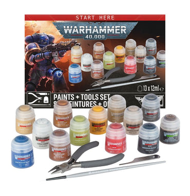 Warhammer: 40K: Paints + Tools Set