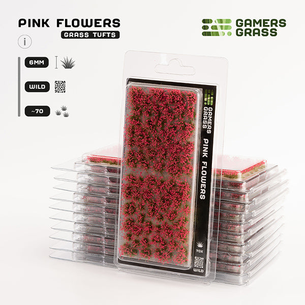 Gamers Grass Tufts Pink Flowers Wild