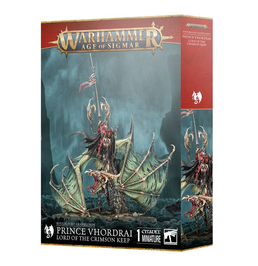 Warhammer: Age of Sigmar: Soulblight Gravelords: Prince Vhordrai, Lord of the Crimson Keep/Revenant Draconith