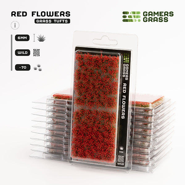Gamers Grass Tufts Red Flowers Wild