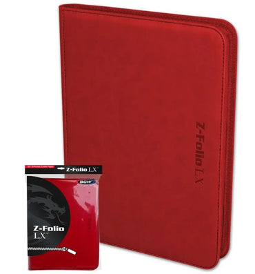 Z Folio LX Binder 9 Pocket Red
