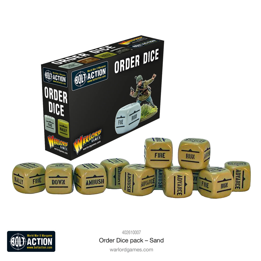 Bolt Action: Orders Dice Pack Sand