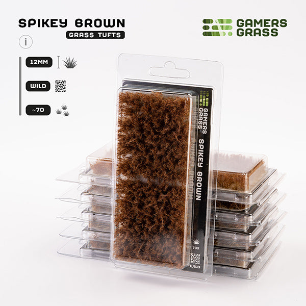 Gamers Grass Tufts 12mm Spikey Brown Wild