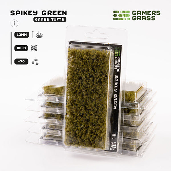 Gamers Grass Tufts 12mm Spikey Green Wild