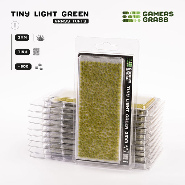 Gamers Grass Tufts 2mm Light Green Tiny