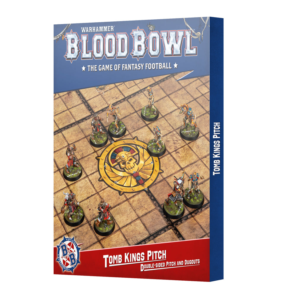 Warhammer: Blood Bowl: Tomb Kings Pitch: Double-sided Pitch and Dugouts Set
