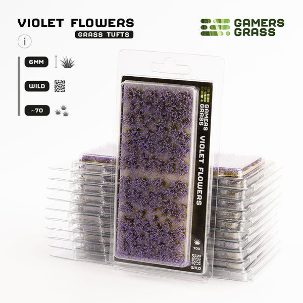 Gamers Grass Tufts Violet Flowers Wild