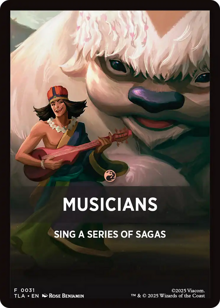 Musicians Theme Card [Avatar: The Last Airbender Tokens]