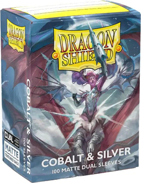 Dragon Shield Matte Dual Cobalt & Silver