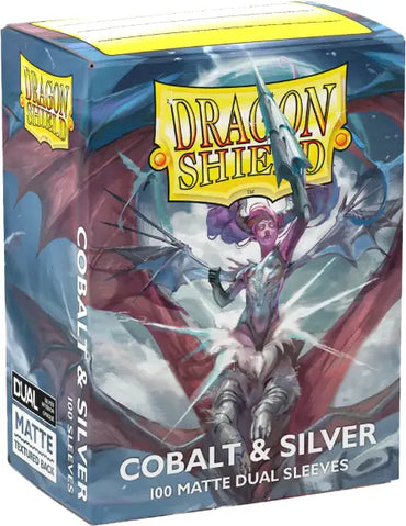 Dragon Shield Matte Dual Cobalt & Silver