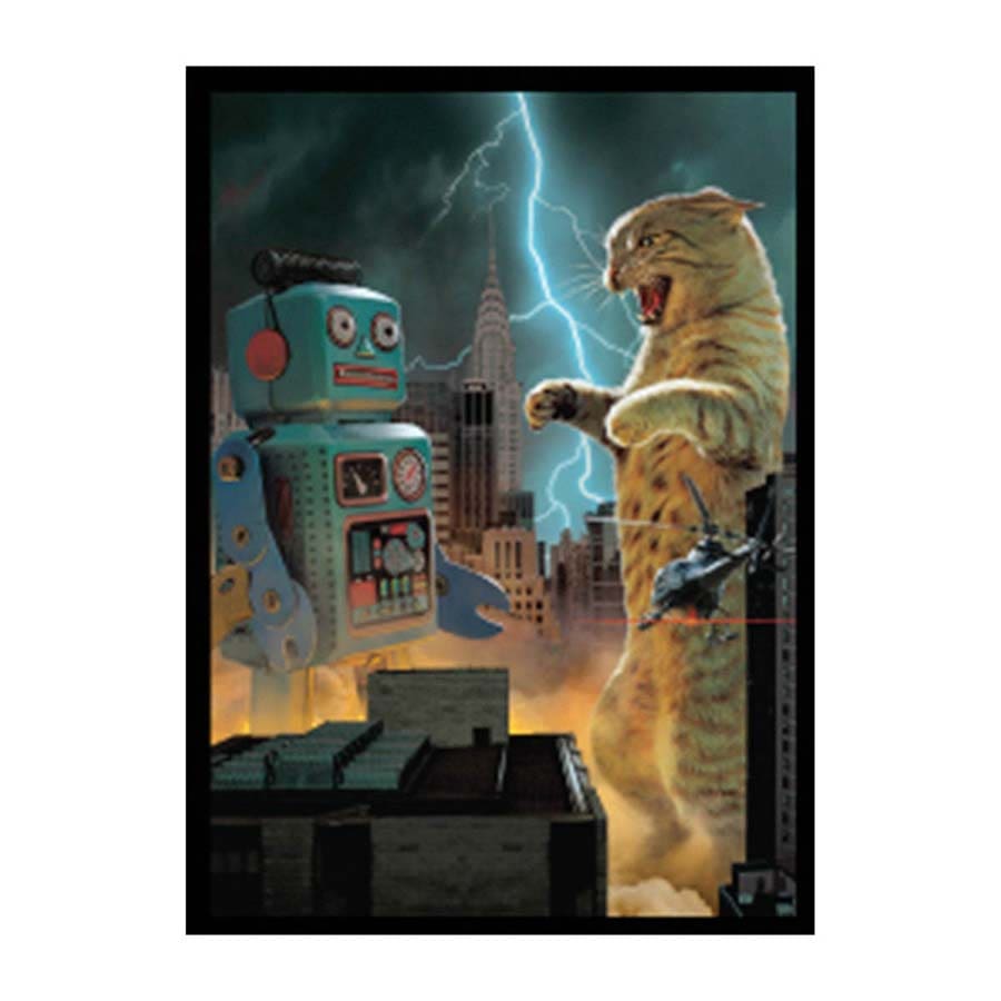 LEGION SUPPLIES: MOVIE CATS: CATZILLA: DOUBLEMATTE WHITE CORE SLEEVES (MAT161) (50CT)