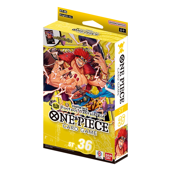 One Piece: Card Game: Starter Deck - Yellow - Eustass "Captain" Kid - [ST-36]