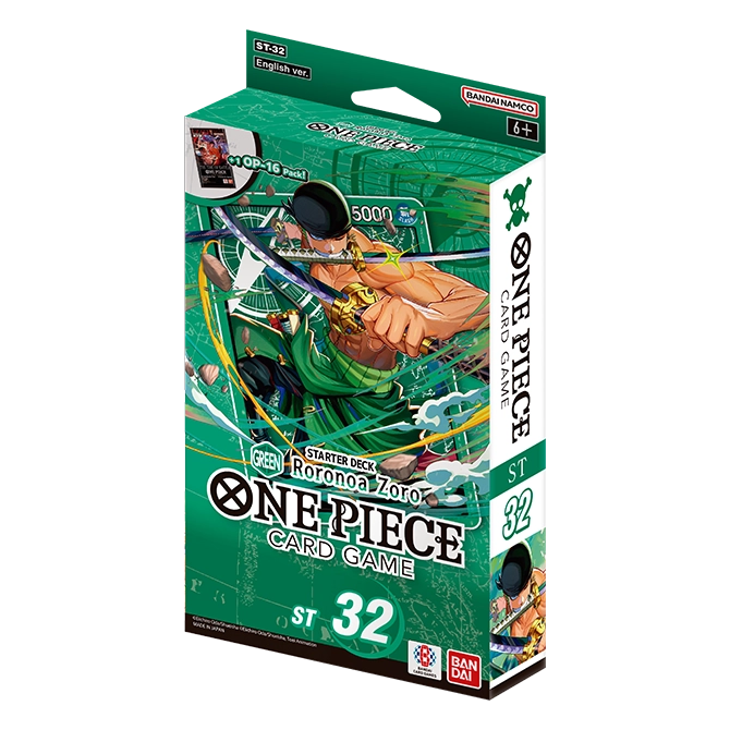 One Piece: Card Game: Starter Deck - Green - Roronoa Zoro - [ST-32]
