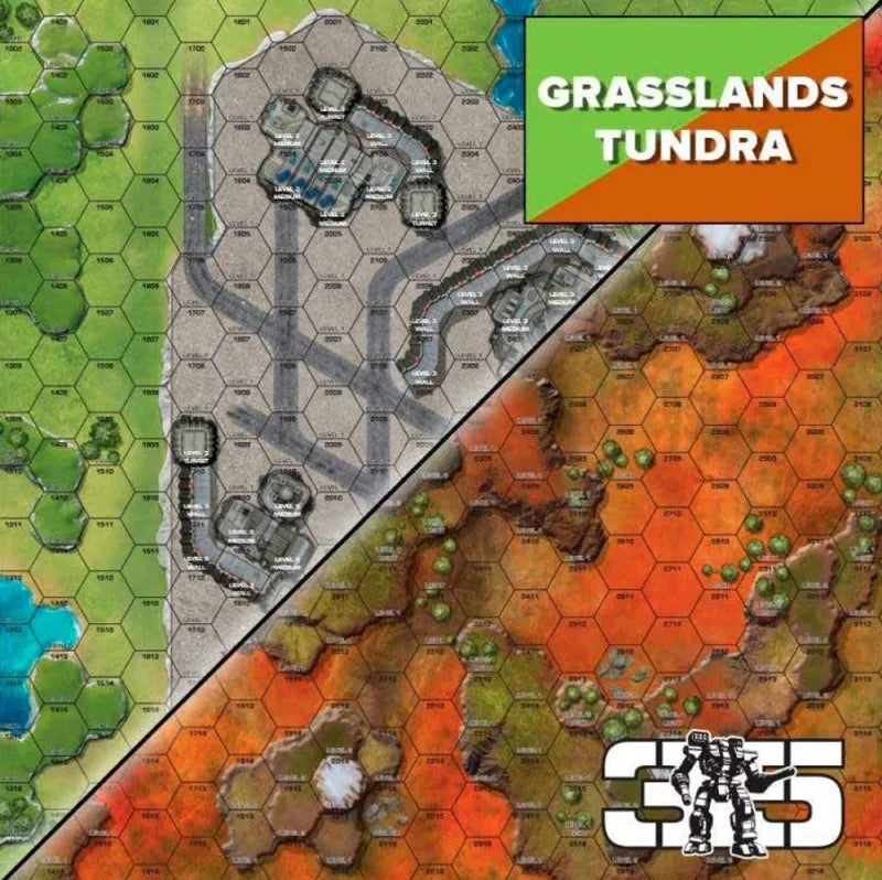 BattleTech: BattleMat: Tundra / Grasslands E