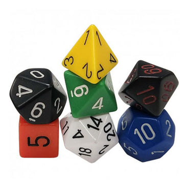 Chessex Gemini Nostalgia Opaque 7-Die Set