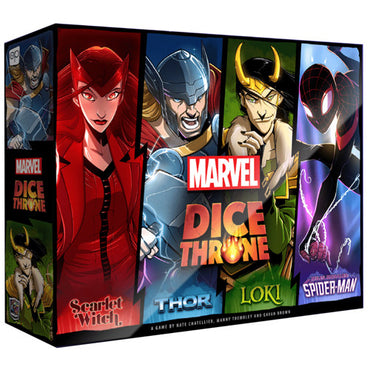 Marvel Dice Throne: 4-Hero Box (Scarlet Witch, Thor, Loki, Spider-Man)